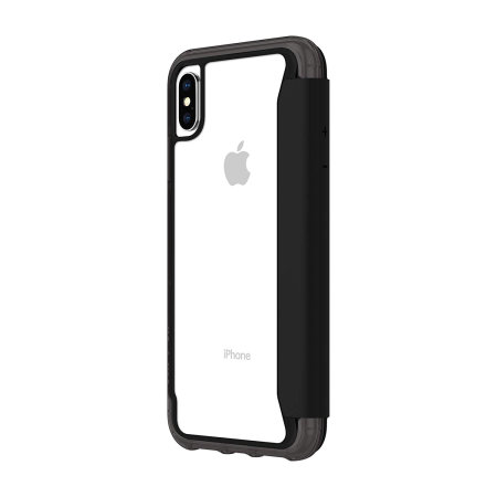 griffin survivor clear iphone xs max wallet case - black / clear