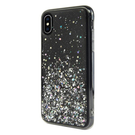 SwitchEasy Starfield iPhone XS Glitter Case - Black