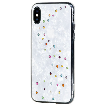 Bling My Thing Milky Way iPhone X/XS Case - Crystal/White