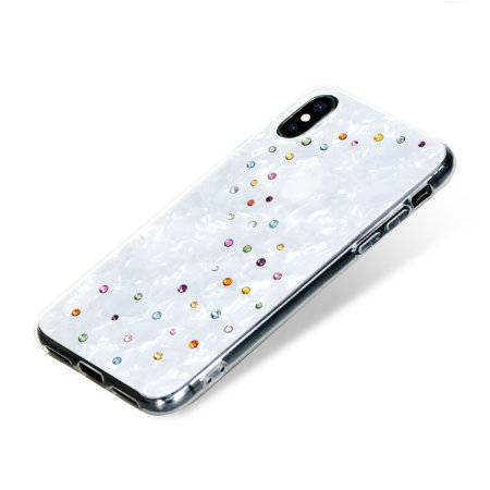 Bling My Thing Milky Way iPhone X/XS Case - Crystal/White