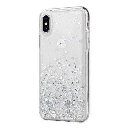 SwitchEasy Starfield iPhone XS Glitter Case - Clear