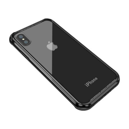 switcheasy iglass iphone xs max bumper case - black