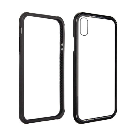 switcheasy iglass iphone xs max bumper case - black