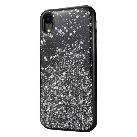 SwitchEasy Starfield iPhone XR Glitter Case - Black