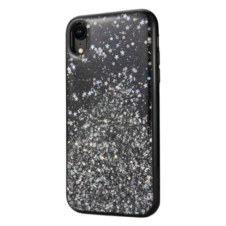 Coque iPhone XR SwitchEasy Starfield – Scintillante – Noir