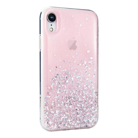 Coque iPhone XR SwitchEasy Starfield – Scintillante – Rose