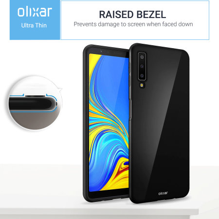 Olixar FlexiShield Samsung Galaxy A7 2018 Gelskal - Svart