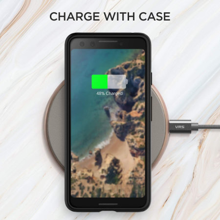 VRS Design Single Fit Label Google Pixel 3 Case - Zwart