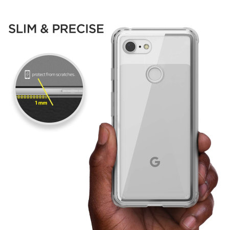 Coque Google Pixel 3 XL VRS Design Crystal Chrome – Transparent