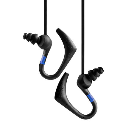 Veho ZS-3 Water-Resistant Sports Earphones With Mic - Black / Blue