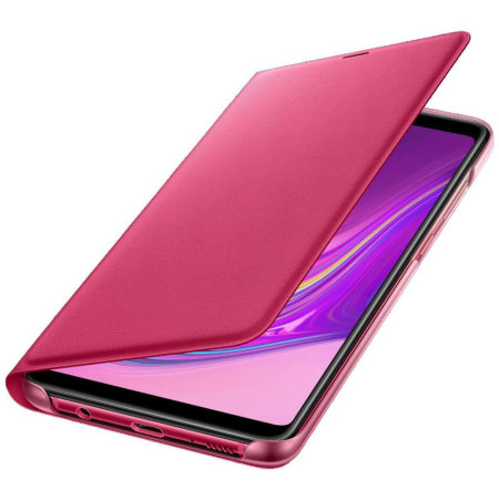 Official Samsung Galaxy A9 2018 Wallet Cover Case - Pink