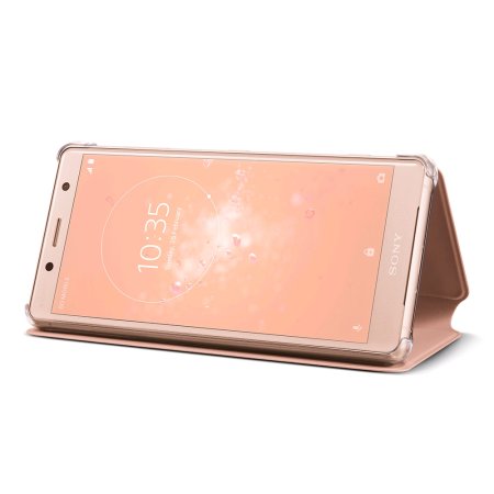 Housse officielle Sony Xperia XZ2 Compact Style Cover Stand – Rose