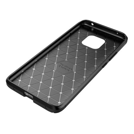Olixar Huawei Mate 20 Pro Carbon Fibre Case - Black