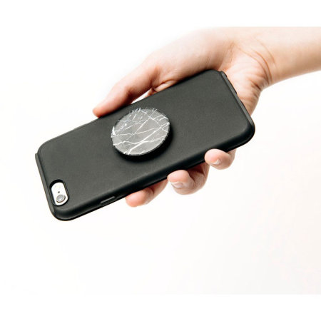 PopGrip PopSockets - Support Et Grip Pour Téléphone - Top Interchangeable Blush Marble - Compatible Recharge Sans Fil
