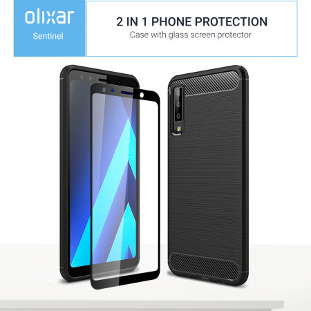 Olixar Sentinel Galaxy A7 2018 Case en Glazen Displaybescherming