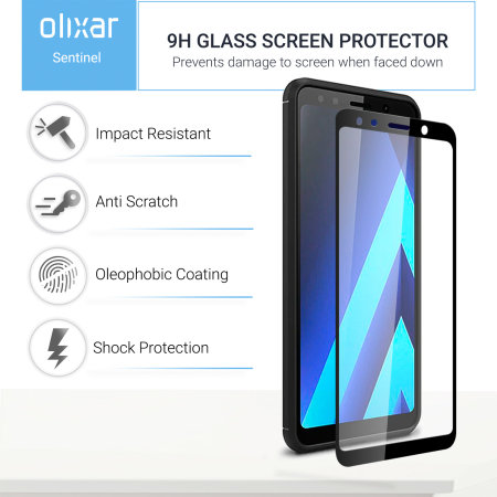 Olixar Sentinel Samsung Galaxy A7 2018 Case & Glass Screen Protector