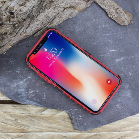 Olixar ArmourDillo iPhone XS Hülle in Rot