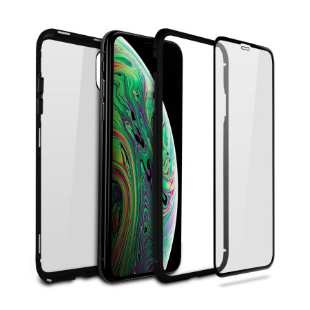 Olixar Colton iPhone XS Case met Screenprotector - Zwart