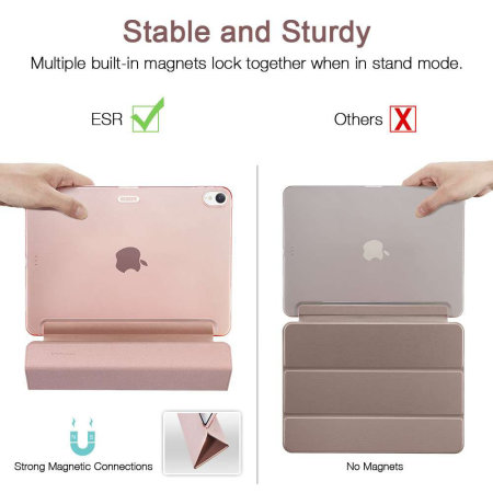 ESR iPad Pro 12.9 2018 Faltbarer Ständer Smart Hülle- Rose Gold