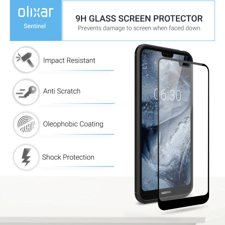 Olixar Sentinel Nokia 7.1 Case & Glass Screen Protector