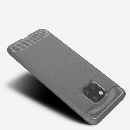 Olixar Huawei Mate 20 Pro Carbon Fibre Protective Case - Grey