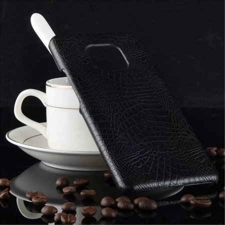 Olixar Crocodile Pattern Leather-Style Huawei Mate 20 Pro - Black