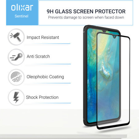Olixar Sentinel Huawei Mate 20 X Hülle und Glas Displayschutz