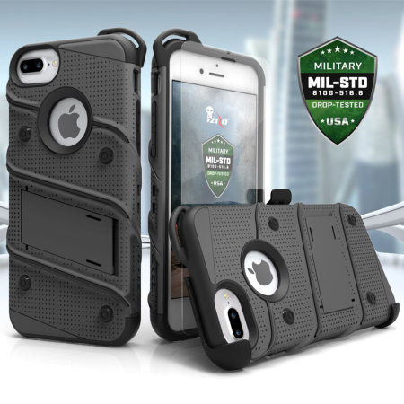 Zizo Bolt Series For iPhone 8 Plus/ iPhone 7 Plus Case - Gun Metal