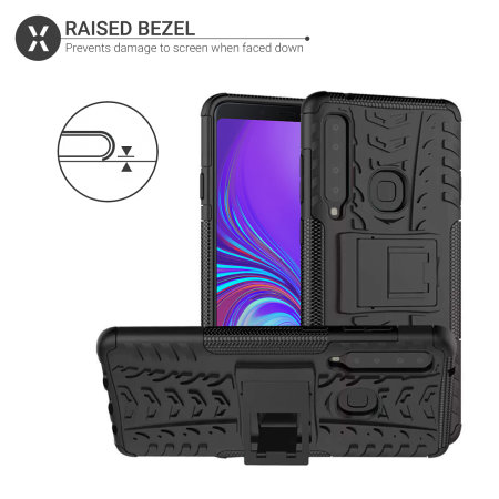 WALLY Custodia A Portafoglio Per Samsung Galaxy A9 (2018), Similpelle Nera Con Tasca Per Carte E Chiusura Magnetica