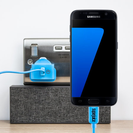Superjuice Qualcomm Quick Charge Mains Charger and Micro USB - Blue