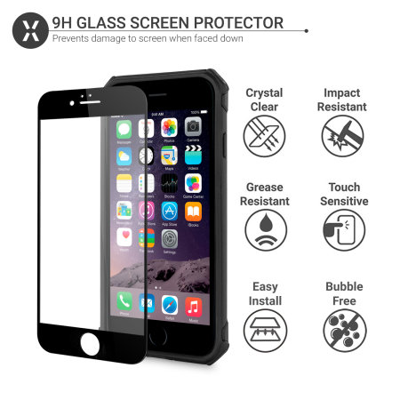 Olixar Manta iPhone 6S / 6 Tough Case with Tempered Glass - Black