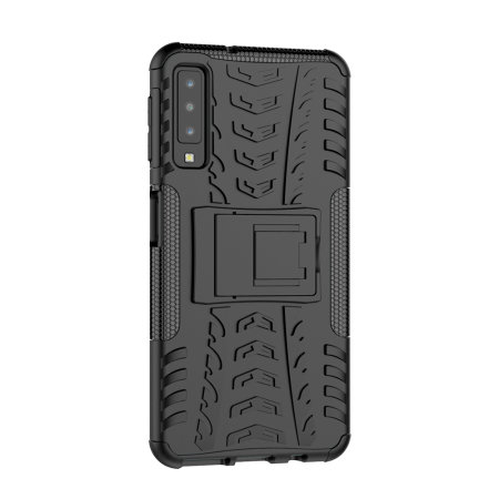 Coque Samsung Galaxy A7 2018 Olixar ArmourDillo – Coque robuste – Noir