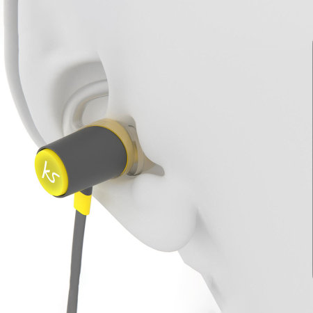 KitSound Outrun Bluetooth Wireless Sports In-Ear Headphone - Yellow
