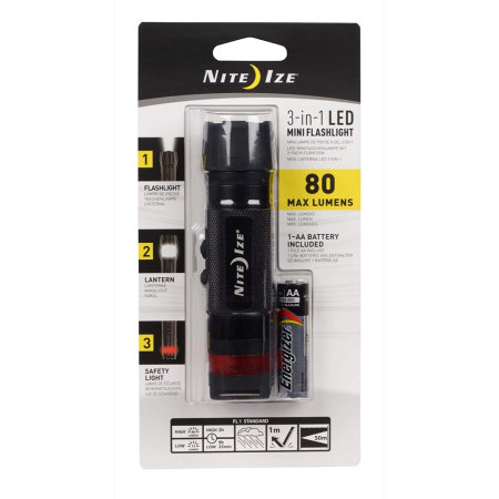 Night Ize Radiant ® Black 3-in-1™  LED Mini Flashlight