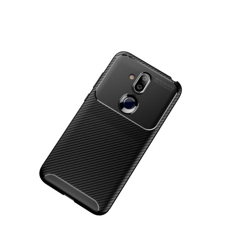 Olixar Nokia 8.1 Carbon Fibre Case - Black