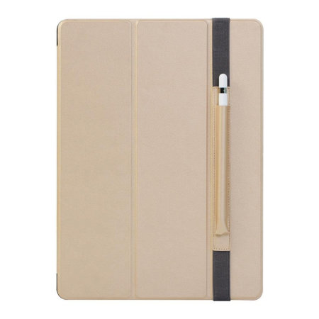 Patchworks PureCover iPad 11 Stand Case with Apple Pencil Pouch - Gold