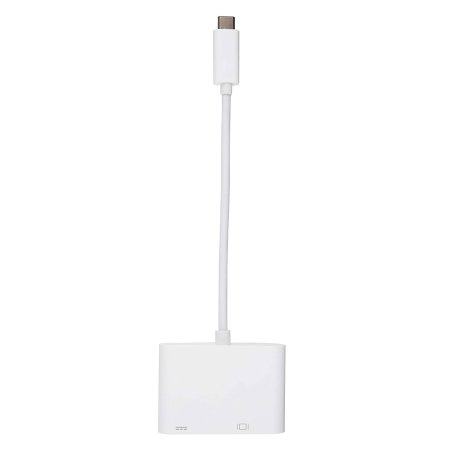 Techplus 3.1 USB Type-C to VGA F Adapter with USB-C Charge - White