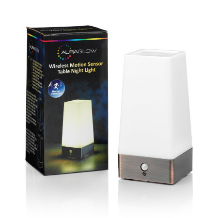 Auraglow Wireless PIR Motion Sensor Lamp Battery Hallway Table LED Night Light 