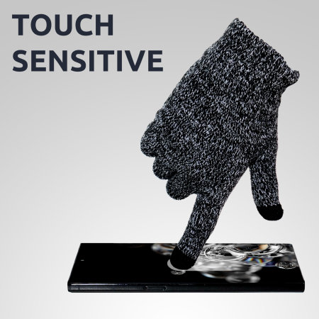 Olixar Smart TouchTip Unisex Touchscreen Handschuhe - M/L - Dunkelgrau