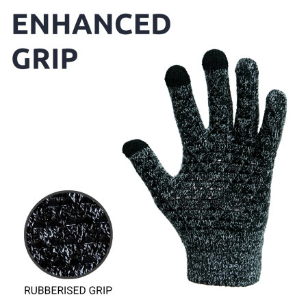 Olixar Touch Screen Smart Gloves - Dark Grey