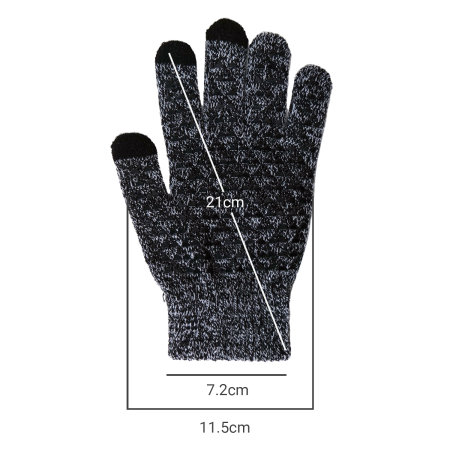 Olixar Touch Screen Smart Gloves - Dark Grey