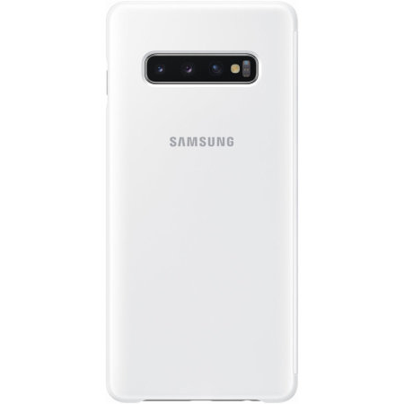Funda Samsung Galaxy S10 Plus Oficial Clear View Cover - Blanca