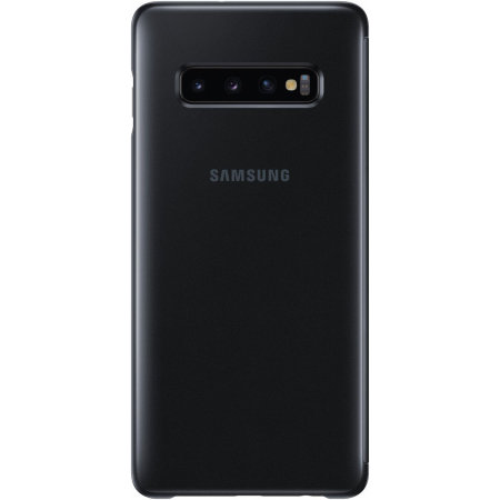 Official Samsung Galaxy S10 Plus Clear View Cover Case - Black