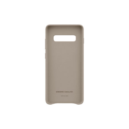 Official Samsung Galaxy S10 Plus Leather Cover Case - Grey