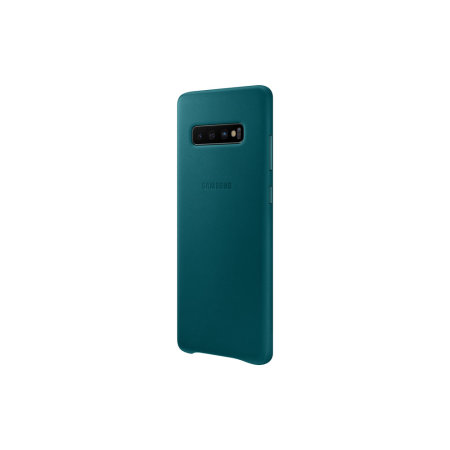 Official Samsung Galaxy S10 Plus Leather Cover Case - Green