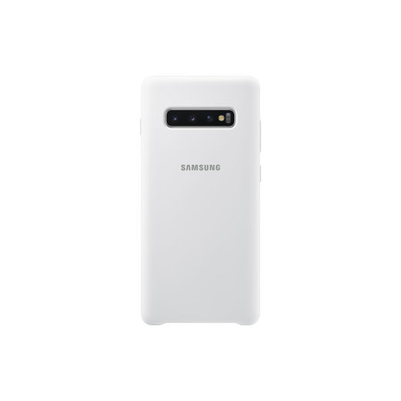 Funda Samsung Galaxy S10 Plus Oficial Silicone Cover - Blanca