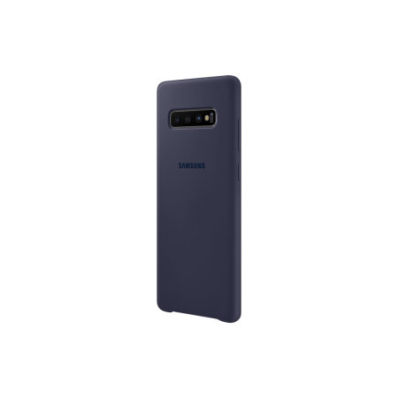 Coque Officielle Samsung Galaxy S10 Plus Silicone Cover – Bleu marine