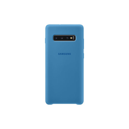 Official Samsung Galaxy S10 Plus Silicone Cover Case - Blue