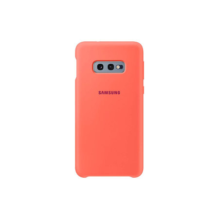 Official Samsung Galaxy S10e Silicone Cover Case - Berry Pink