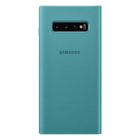 Official Samsung Galaxy S10 Plus LED Plånboksfodral - Grön